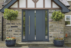 s 200 contemporary front and back aluminium doors