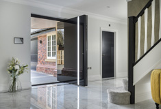 s 700 pivot front and back aluminium doors